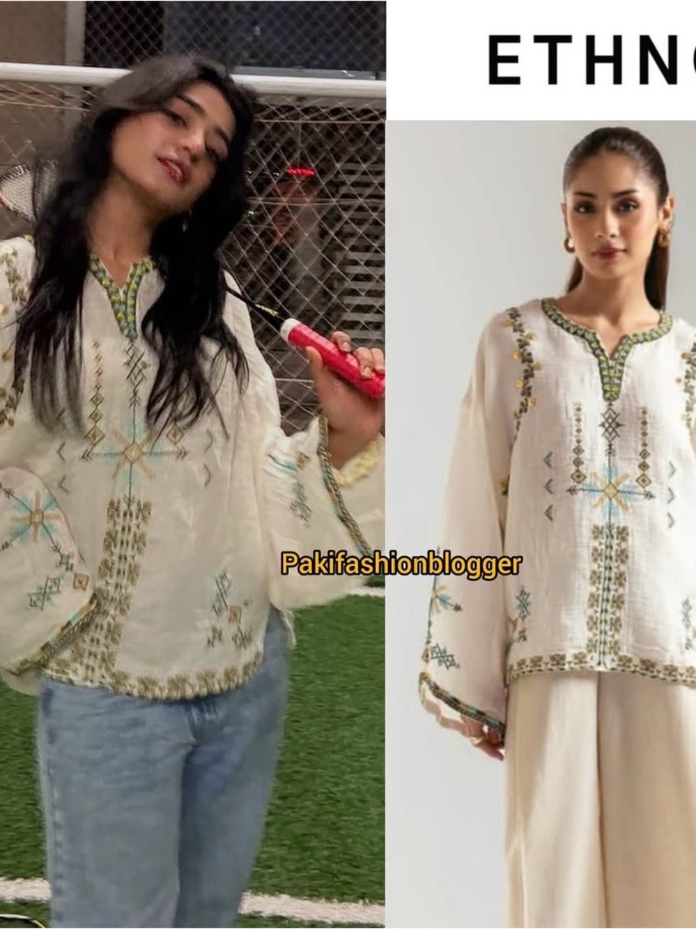 Boho Embroidered Tunic Top from Ethnc PK